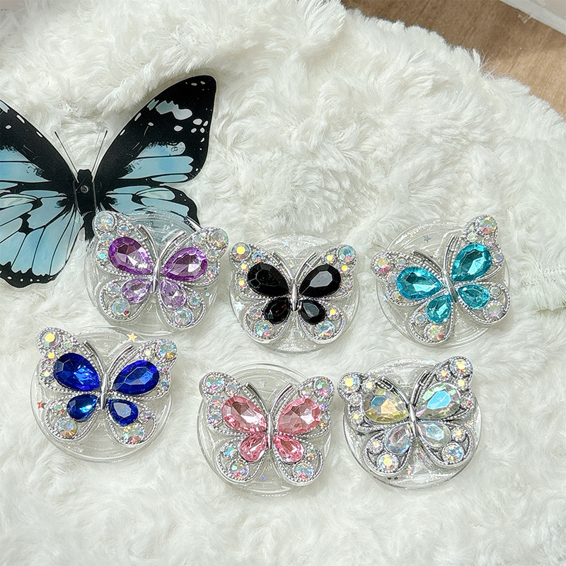 Watches & Jewelry Lvmh - Korean Ins Style Rhinestone Butterfly High-end