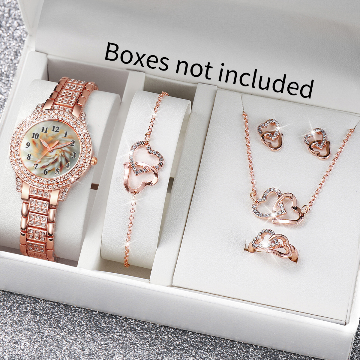 Jewelry Watch Making - 6PCS Luxury Rhinestone Women Quartz Watch