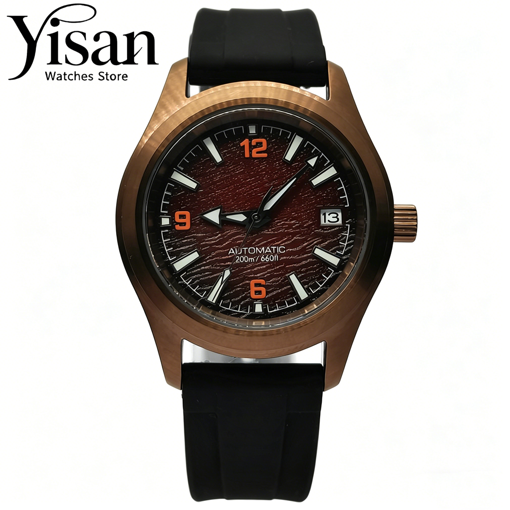 Leather Bracelet - 36mm 39mm NH35 automatic movement sapphire