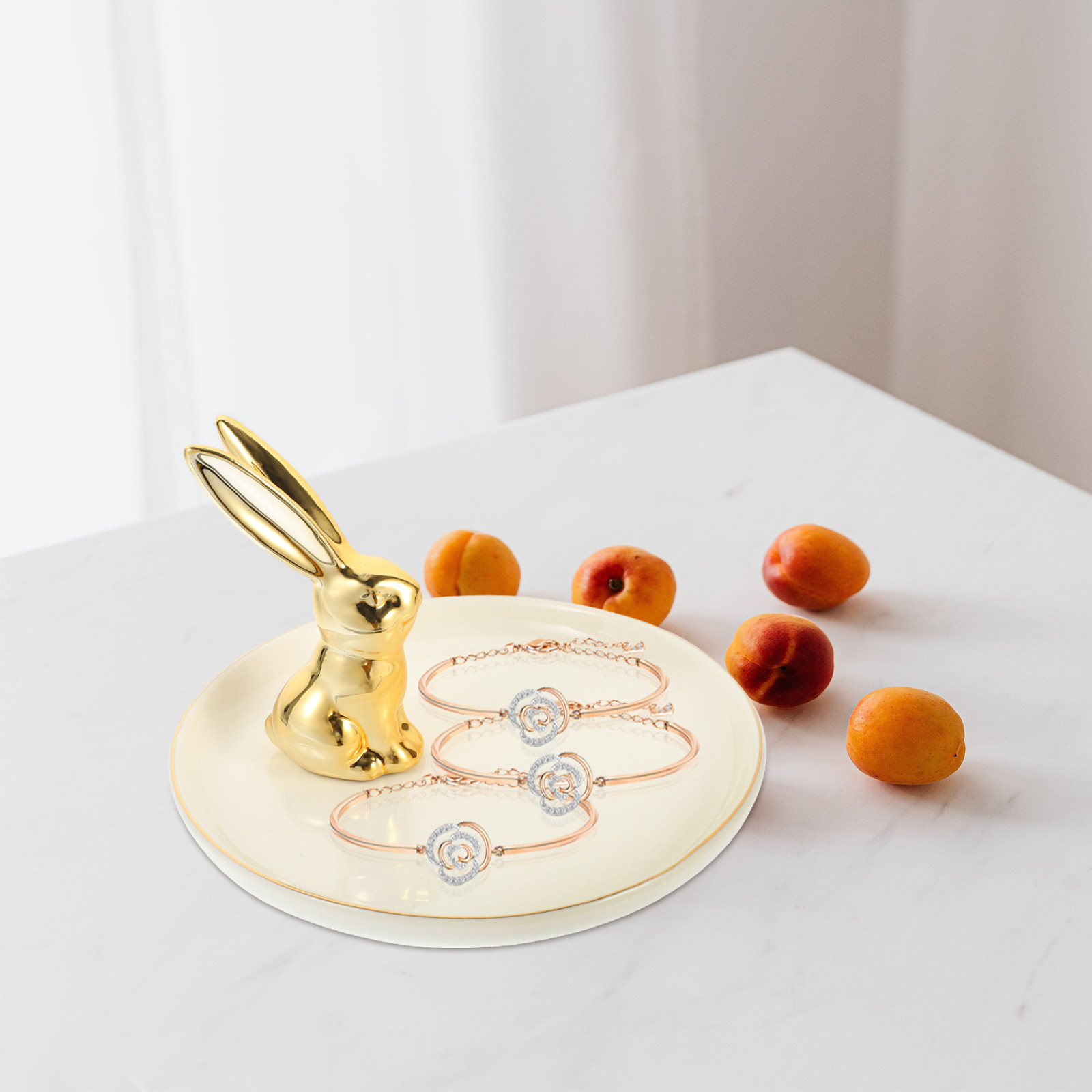 Fine Jewelry & Watches Photos - Delicate Rabbit Jewelry Dish Fine Texture