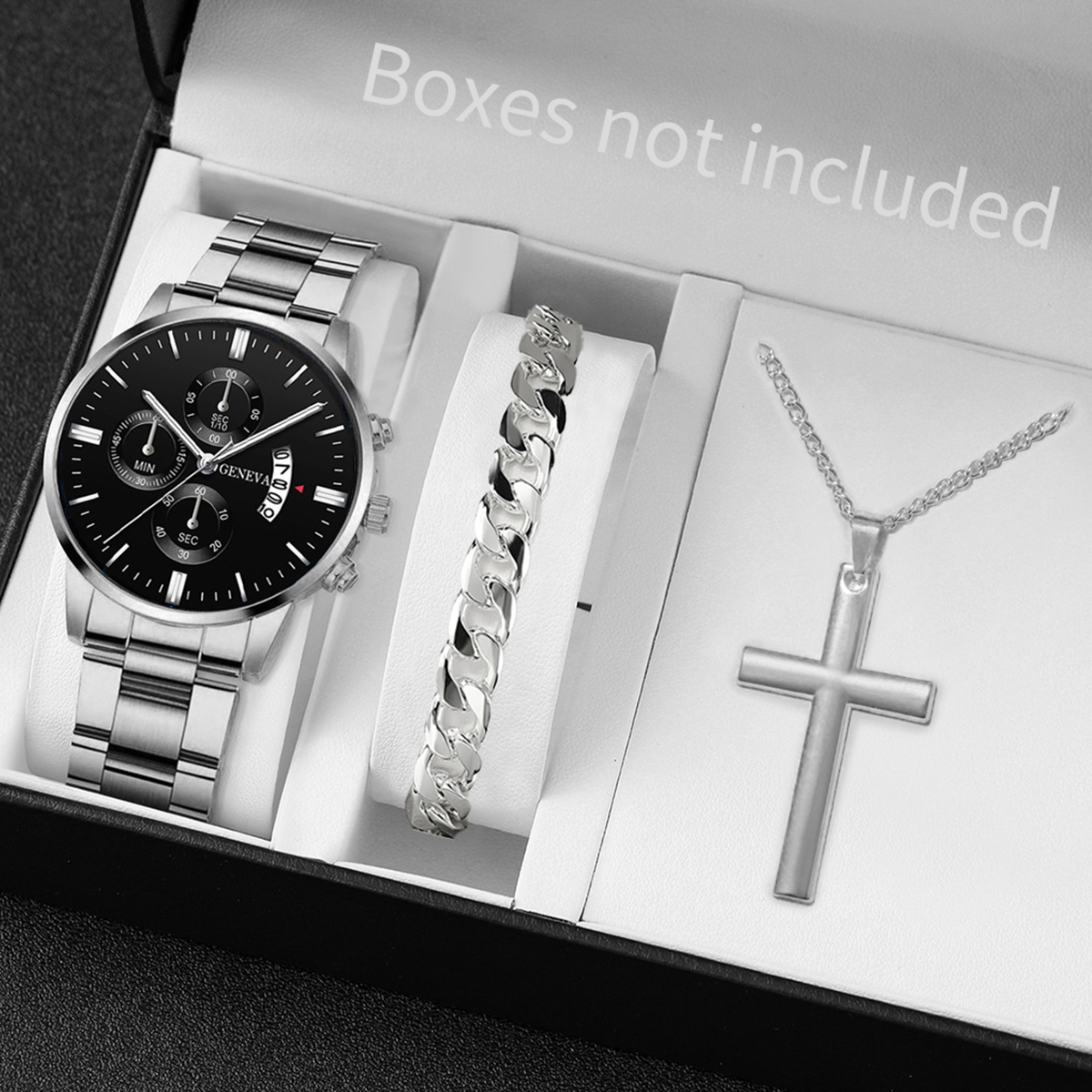 Jewelry Watch Making - 3PCS Fashion Men's Stainless Steel Band