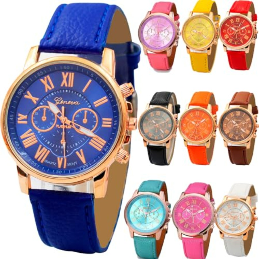 Leather Bracelet - 10 Pack Unisex Tally Style Silicone