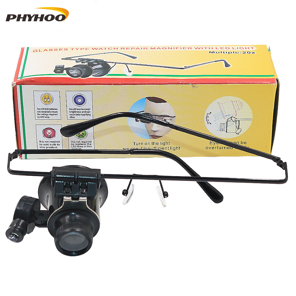 Jewelry Watches Repair - PHYHOO Glasses Type Wearing Monocle Magnifier