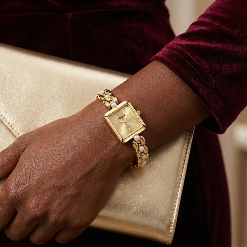 Jewelry Watches Vintage - Luxury Golden Women's Watch Fashion Elegant