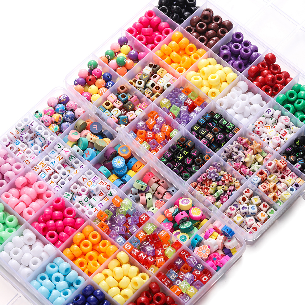 Fine Jewelry & Watches Photos - 1 Box Colorful Acrylic Pony Bead
