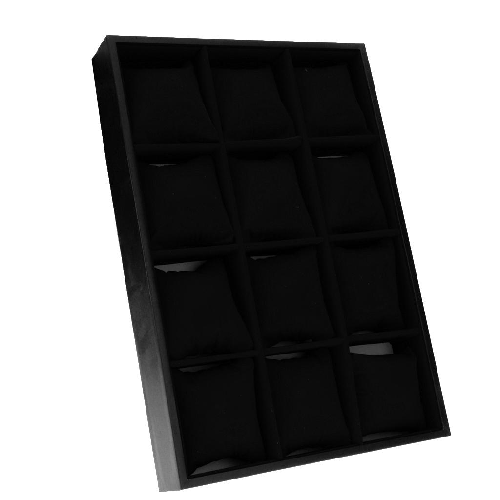 Black and Wood Watch Organizer - огляд і ціна Jewelry Or Watches
