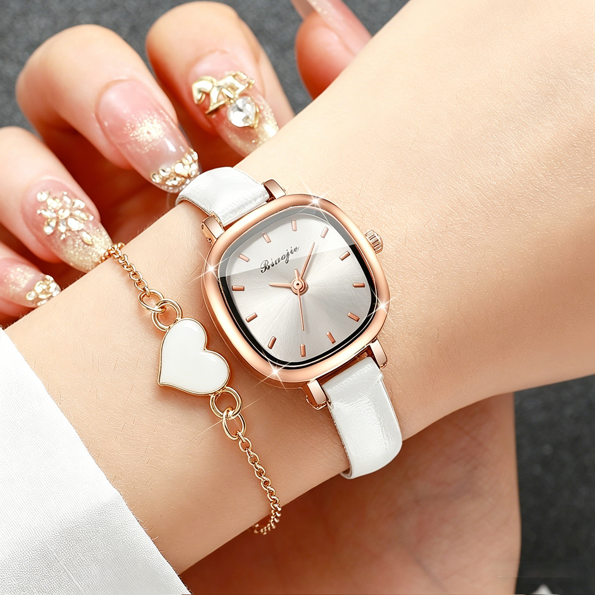 5PCS Fashion Square Women Quar - огляд і ціна Jewelry Watch Making