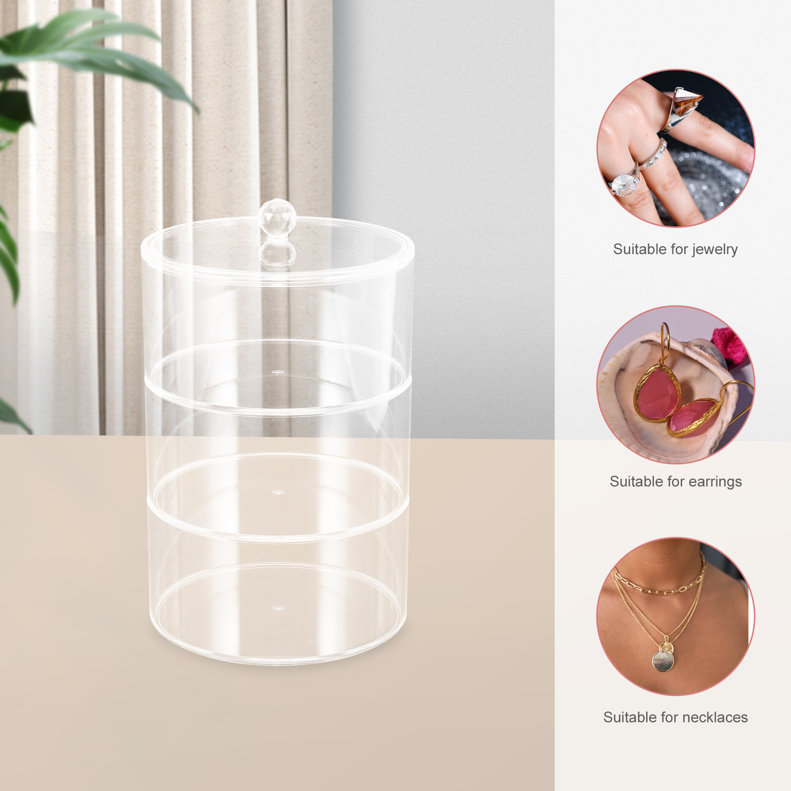 Multi-Level Transparent Acryli - огляд і ціна Jewelry And Watches Box