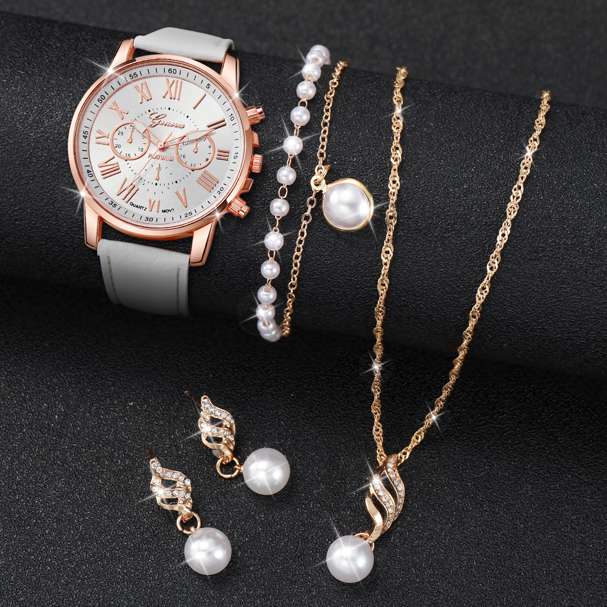 3/5PCS Women's Watch Fashion R - огляд і ціна Jewelry Watch Making