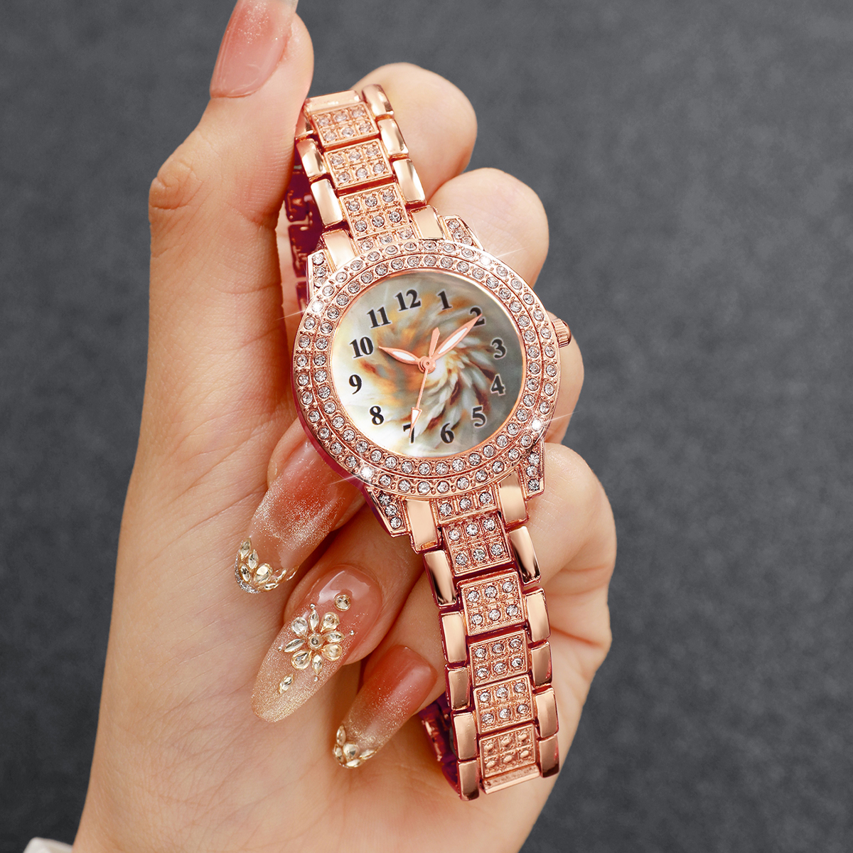 6PCS Luxury Rhinestone Women Q - огляд і ціна Jewelry Watch Making