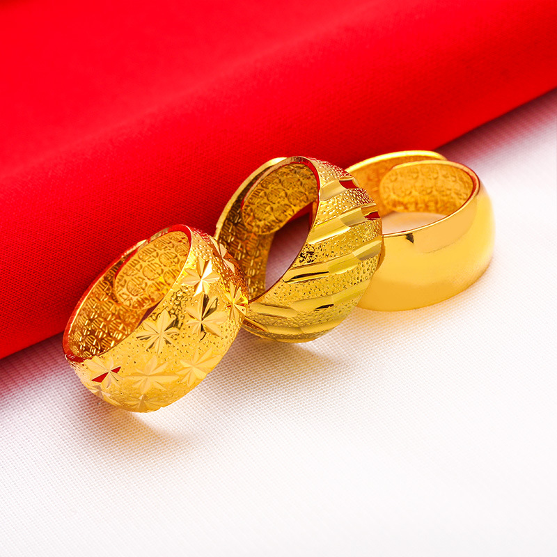 Male Wide 12mm Large Ring Open - огляд і ціна Gold Plated Ring