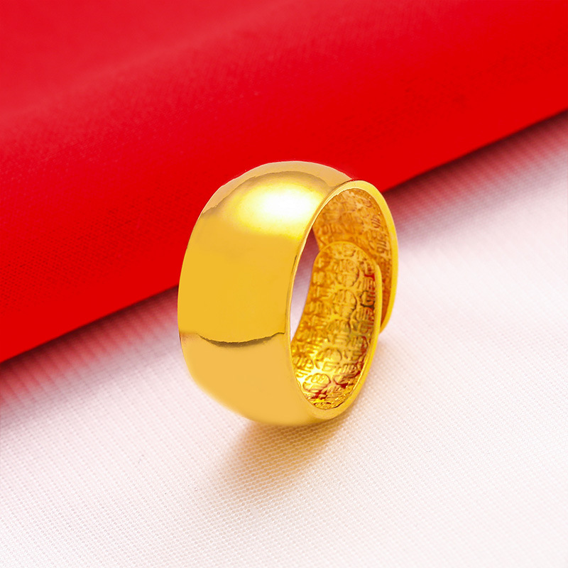 Male Wide 12mm Large Ring Open - огляд і ціна Gold Plated Ring