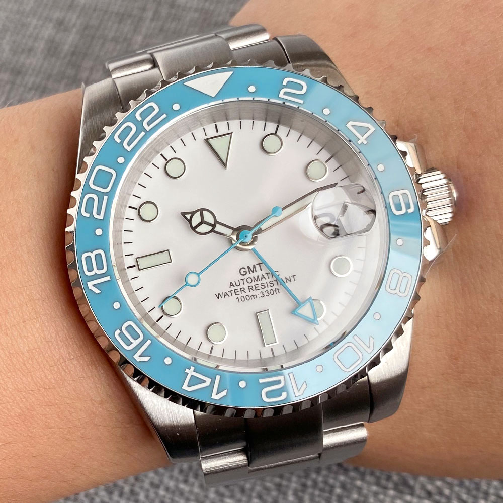 Customized 40mm Ice Blue Dial  - огляд і ціна Jewelry Bracelet Watches