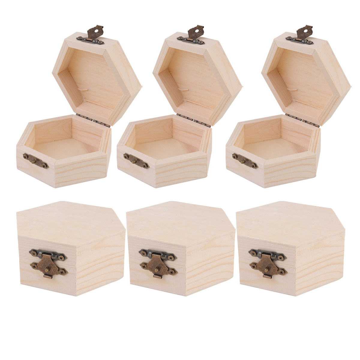 6Pcs Wooden Storage Box Compac - огляд і ціна Jewelry Bracelet Watches