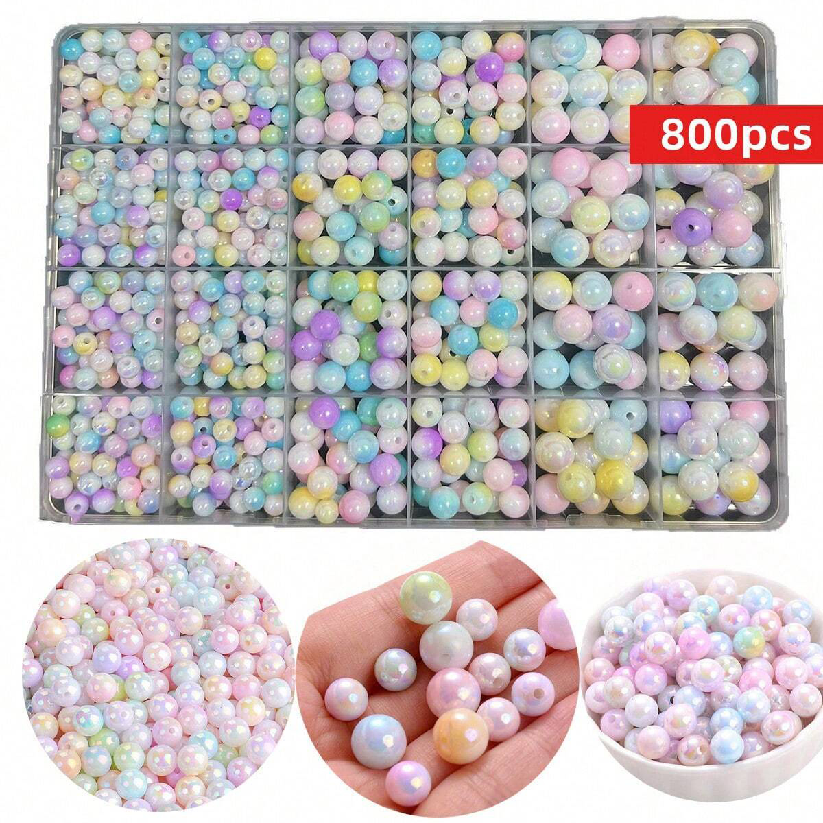 800pcs/24 grid set box 6mm/8mm - огляд і ціна Fine Jewelry & Watches Photos