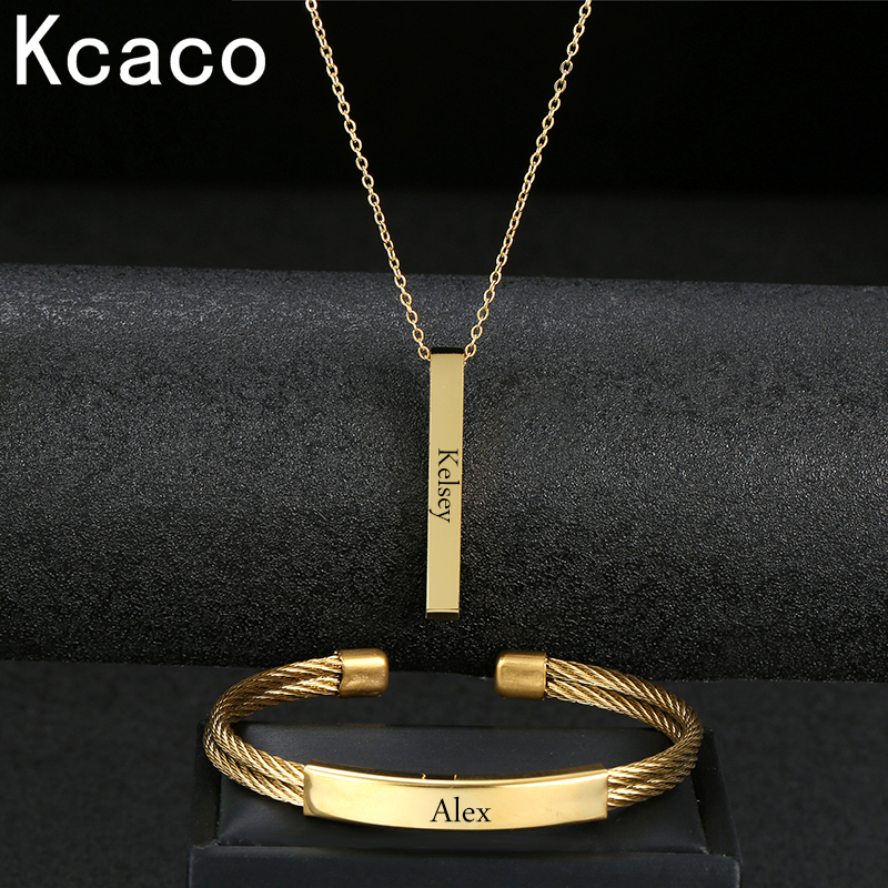 Engrave Name Date Bracelet Bar - огляд і ціна Engraved Name Necklace