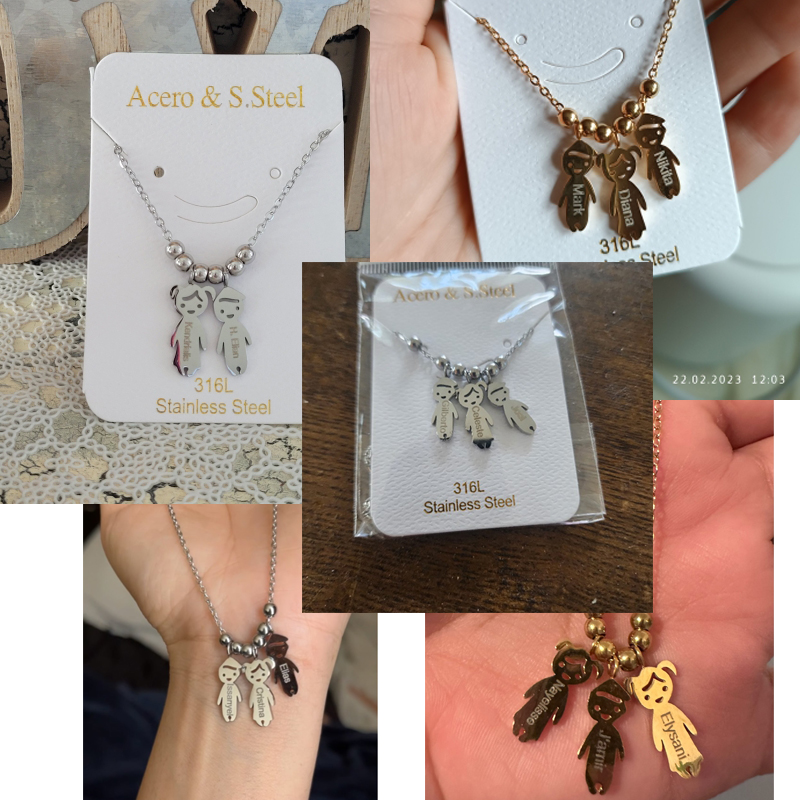 Personalised Boy Girl Pendant  - огляд і ціна Engraved Name Necklace