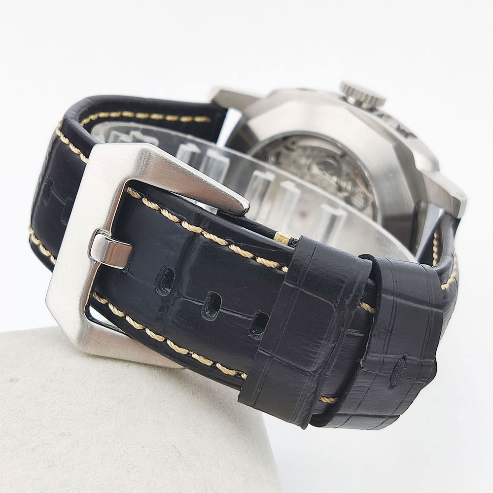 44mm Men's watch Seagull st255 - огляд і ціна Leather Bracelet