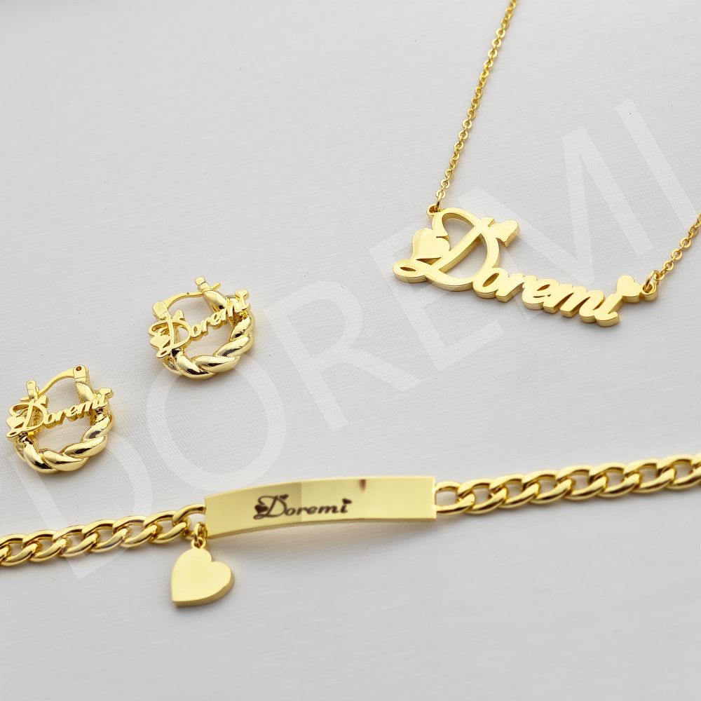 DOREMI Girls Kids Jewelry Set  - огляд і ціна Engraved Name Necklace