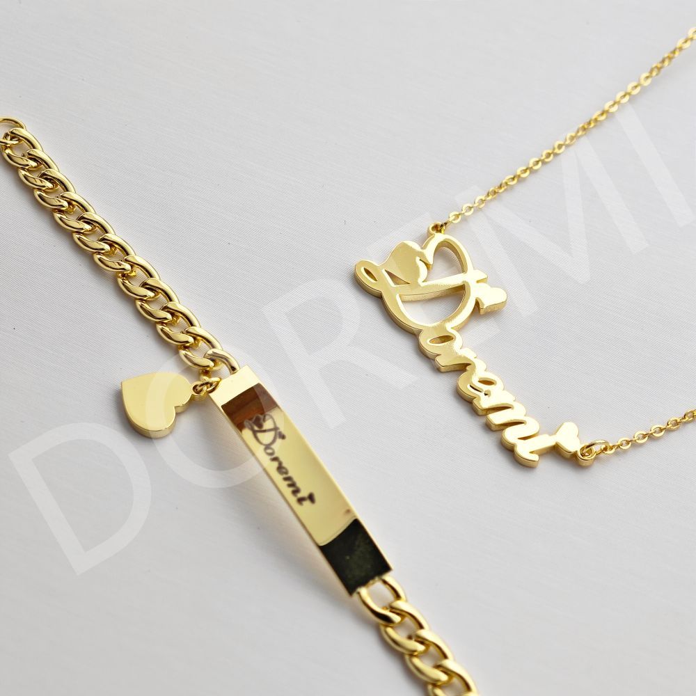 DOREMI Girls Kids Jewelry Set  - огляд і ціна Engraved Name Necklace