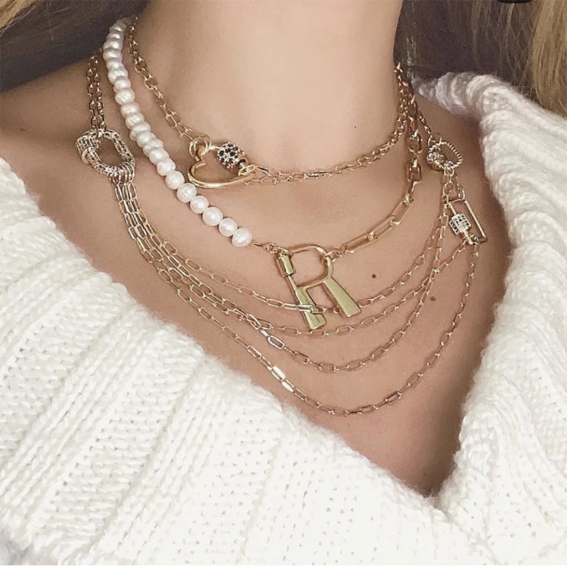 Juya 18K Gold Plated 26 Alphab - огляд і ціна Engraved Name Necklace