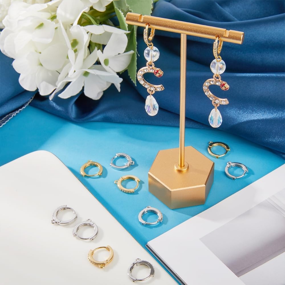 1 Box 12Pcs Round Leverback Ho - огляд і ціна Gold Plated Ring