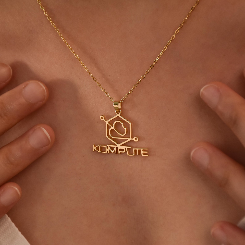 Custom Company Logo Necklace P - огляд і ціна Engraved Name Necklace