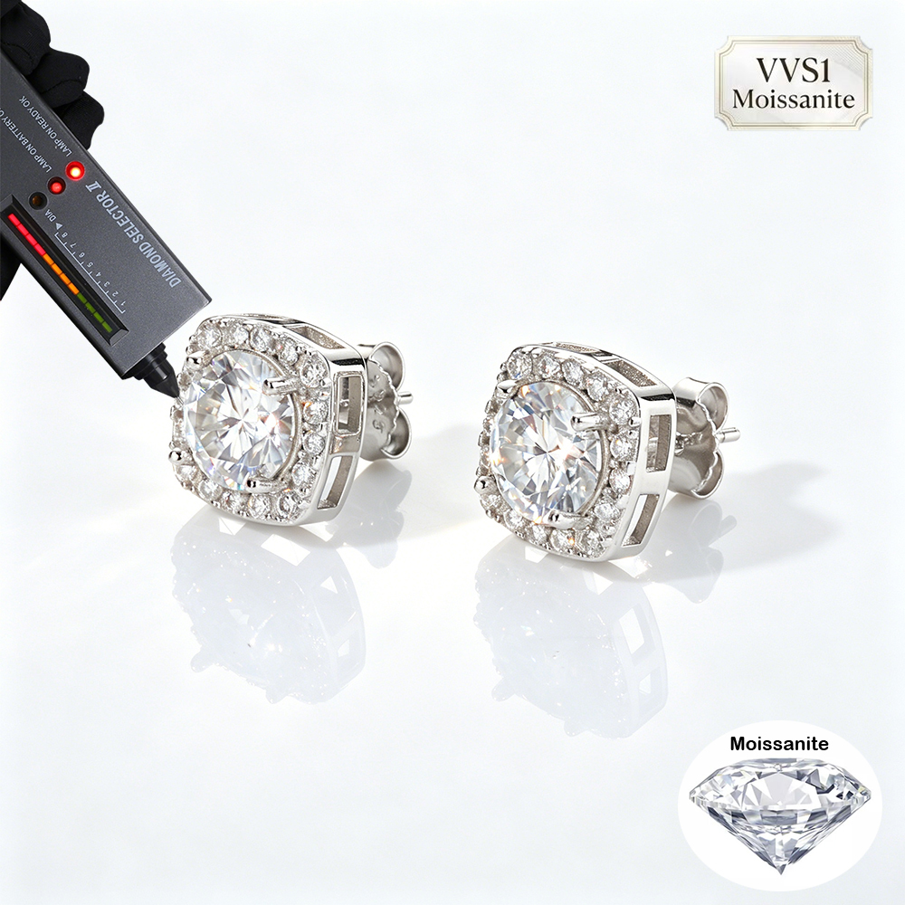 Women's Iced Out Square Halo V - огляд і ціна Luxury Gifts Jewelry & Watches Namfleg Mostar