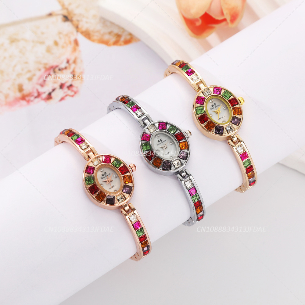 Colored Gemstone Inlaid Women  - огляд і ціна Jewelry Watches Luxury