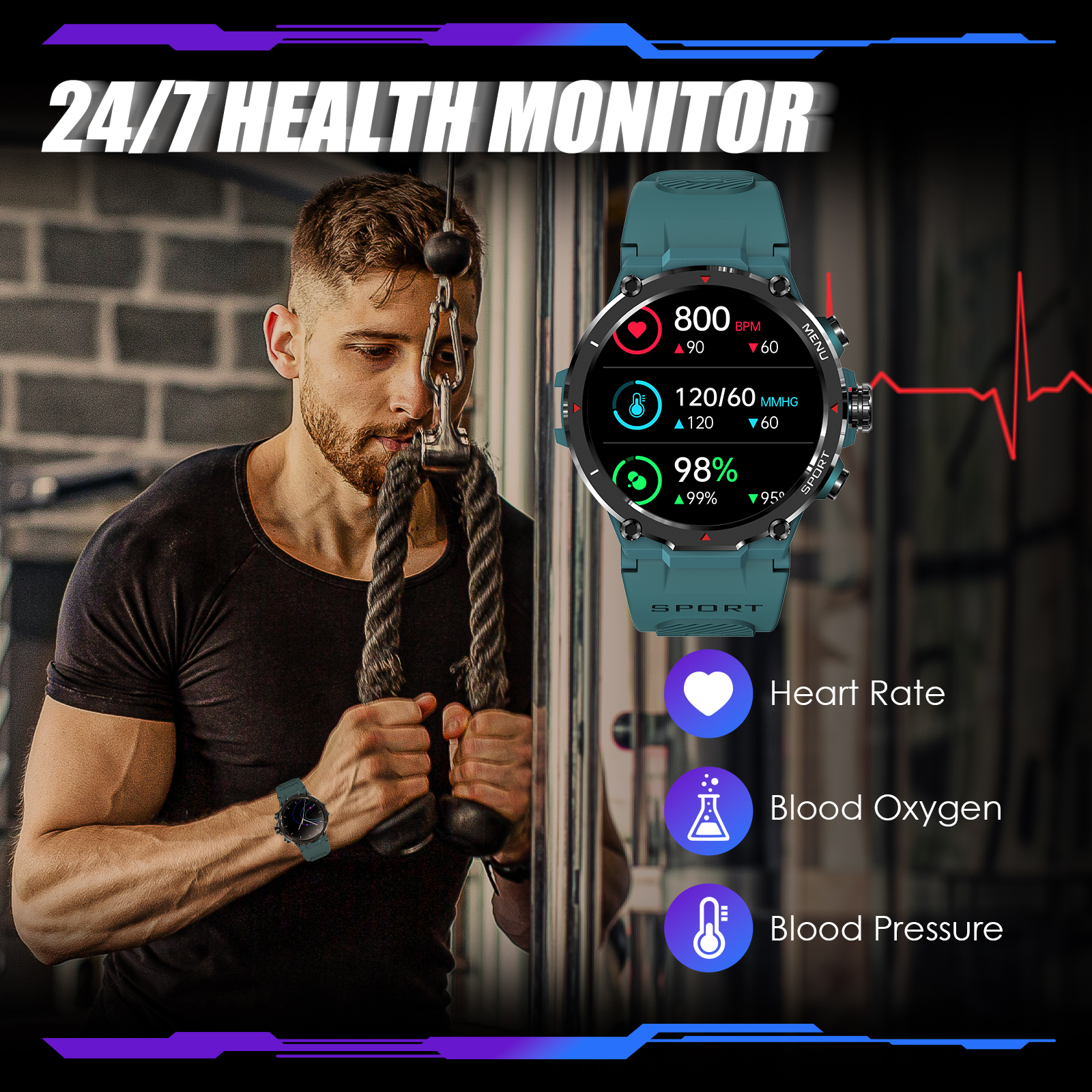 EIGIIS Military Smart Watch fo - огляд і ціна Smartwatch