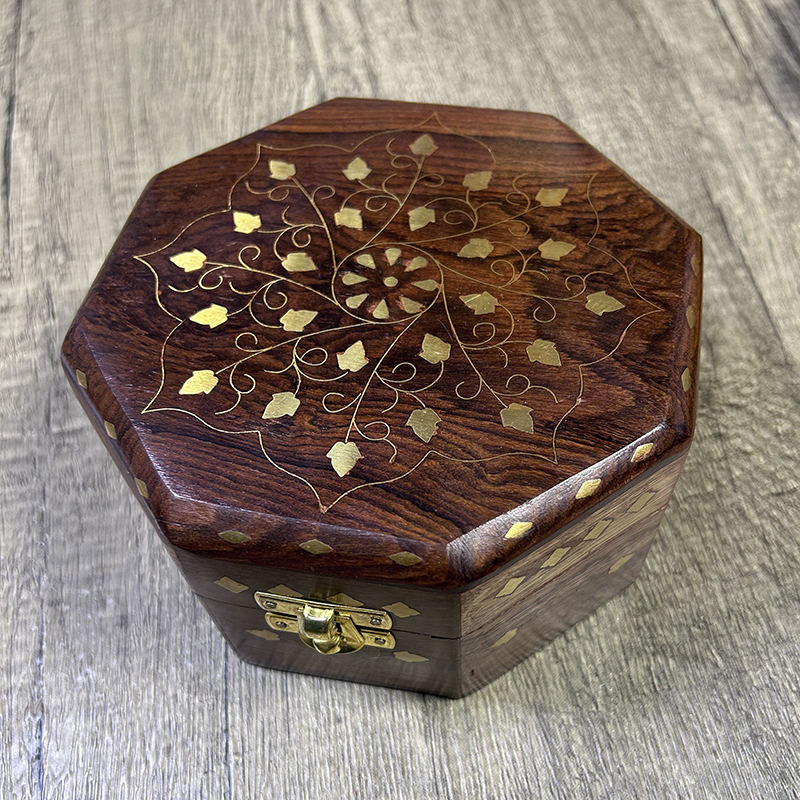Hand Carved Octagonal Wooden B - огляд і ціна Indian Jewelry Watches