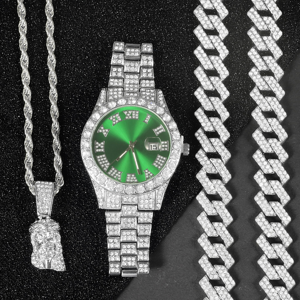 Men's Hip-hop Watch Jewelry Se - огляд і ціна Jewelry Watches Men