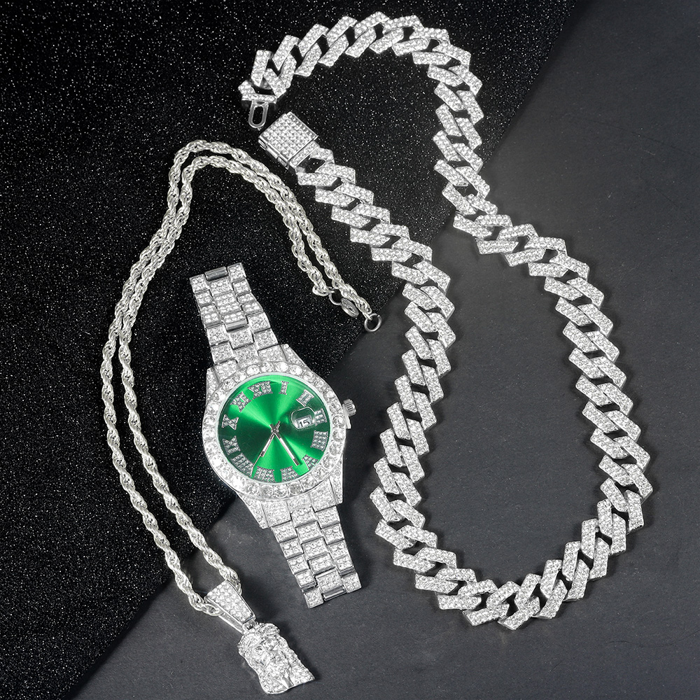 Men's Hip-hop Watch Jewelry Se - огляд і ціна Jewelry Watches Men