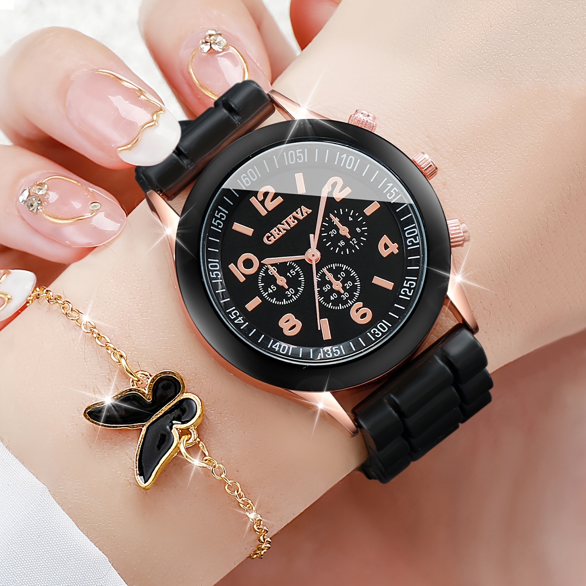 6PCS/Set Women's Watch Casual  - огляд і ціна Jewelry Watch Making
