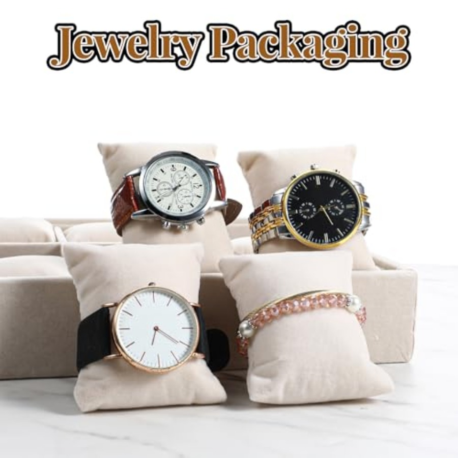 2 Pcs Beige Velvet Jewelry Org - огляд і ціна Jewelry Bracelet Watches