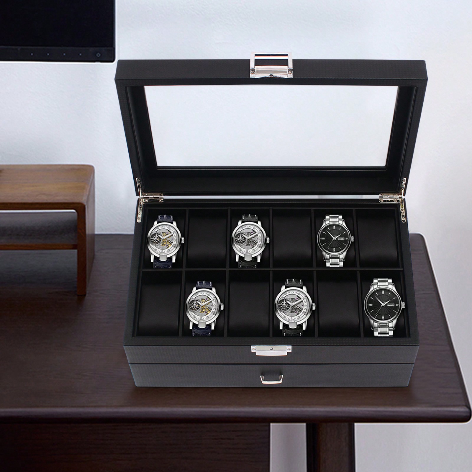 24 Slot Men Watch Display Case - огляд і ціна Jewelry Watches Luxury