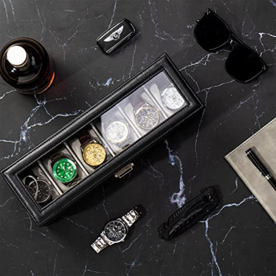 Watch Box, 6 Slot Watches Disp - огляд і ціна Jewelry And Watches Box
