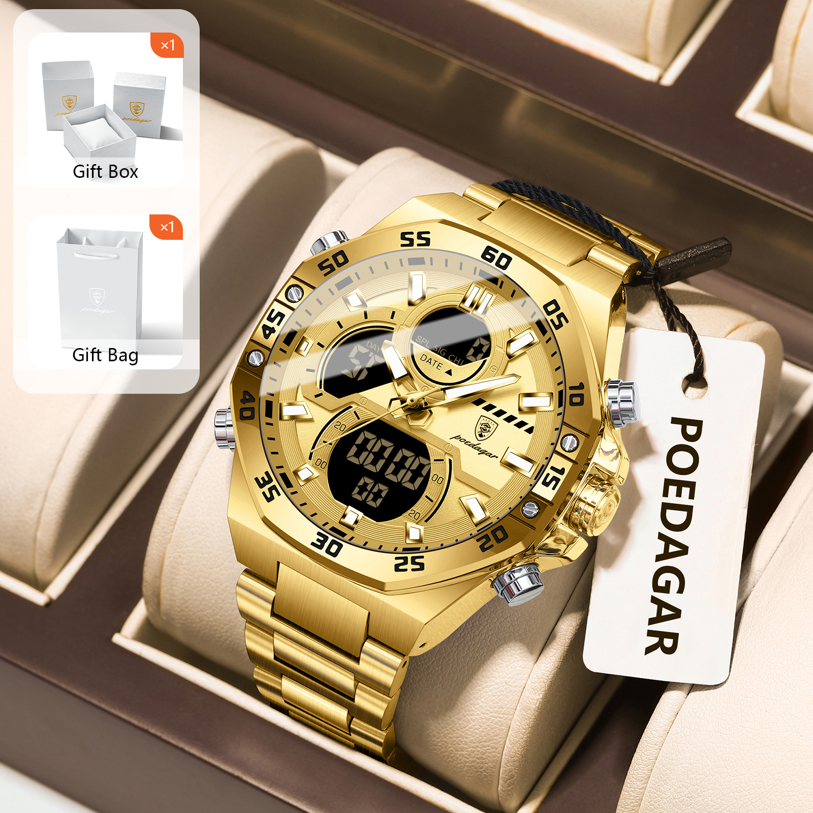POEDAGAR Sport Men Watch LED W - огляд і ціна Jewelry And Watches Box