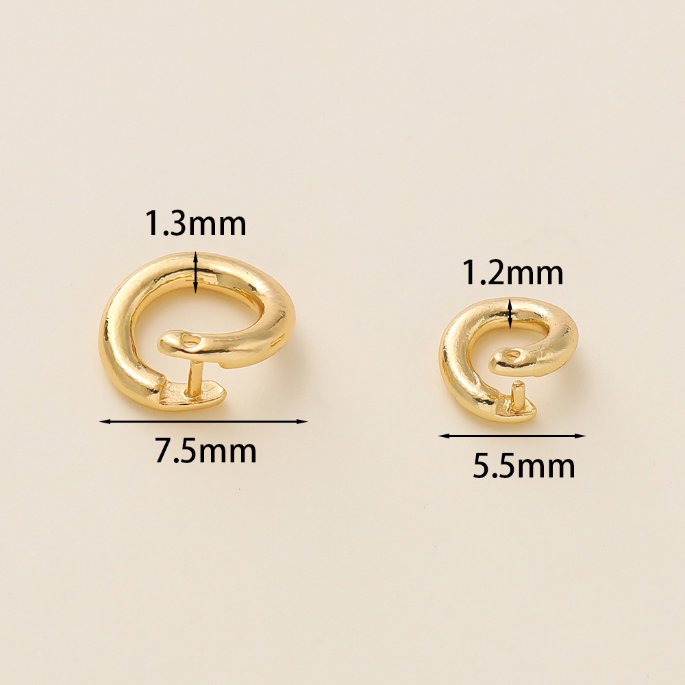 10Pcs 14/18K Gold Plated Brass - огляд і ціна Gold Plated Ring