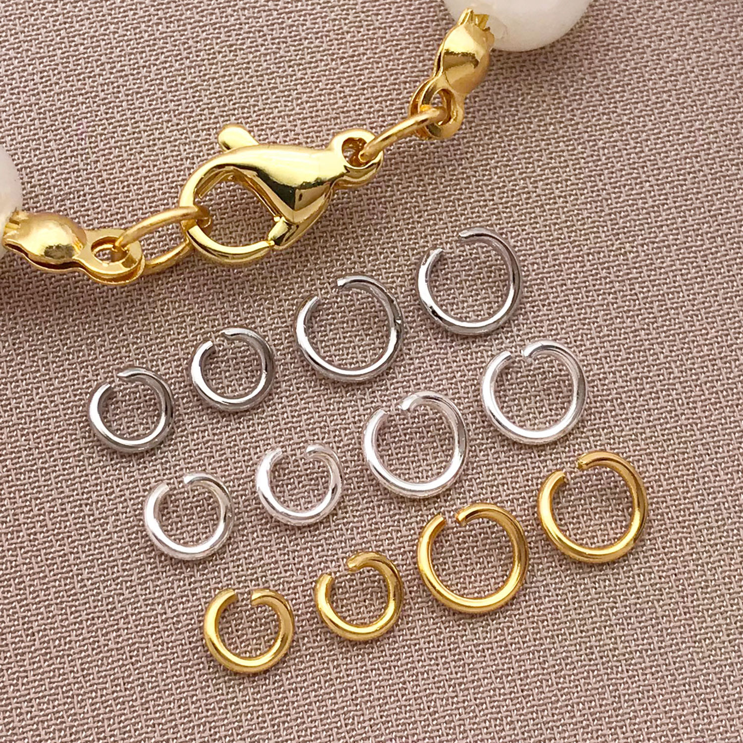 200pcs 4/5mm 18K Gold Plated S - огляд і ціна Gold Plated Ring