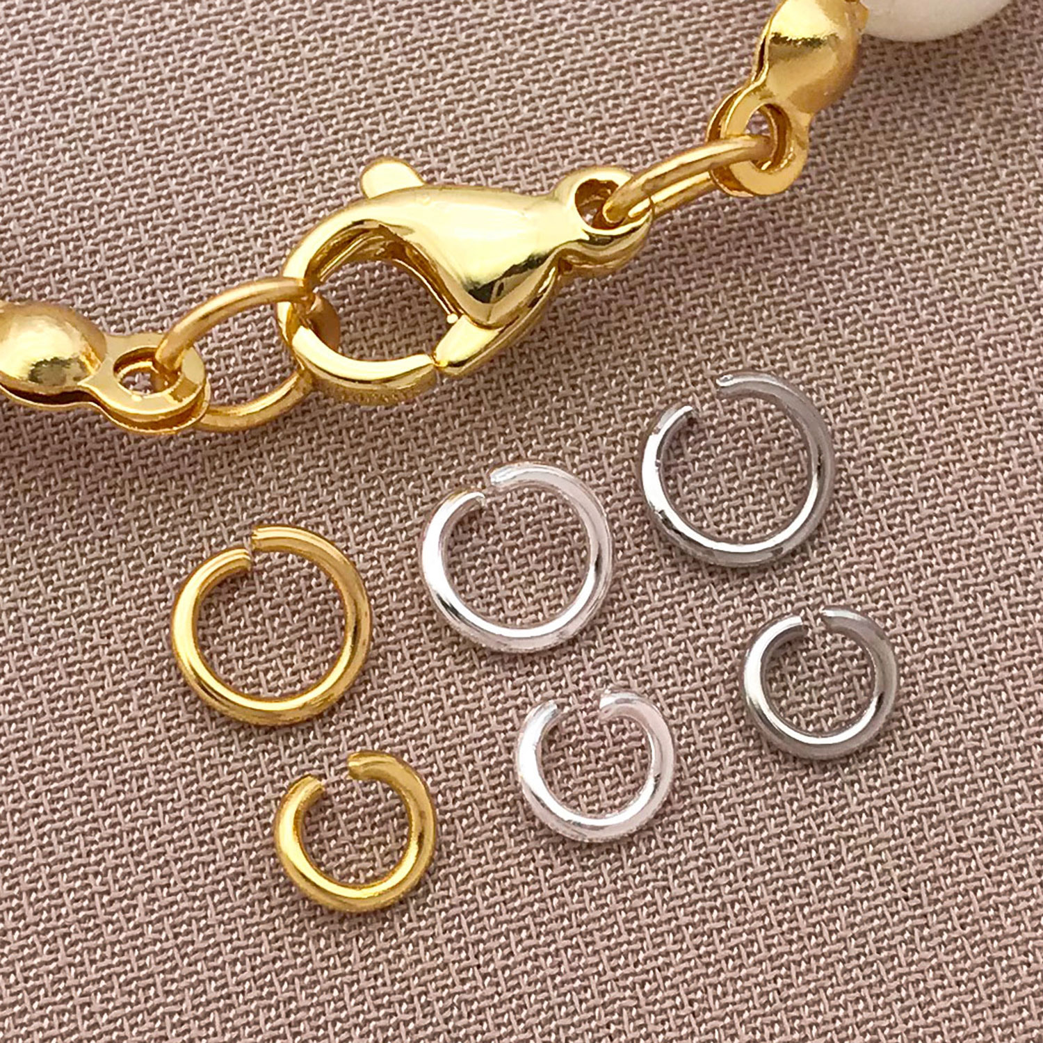 200pcs 4/5mm 18K Gold Plated S - огляд і ціна Gold Plated Ring