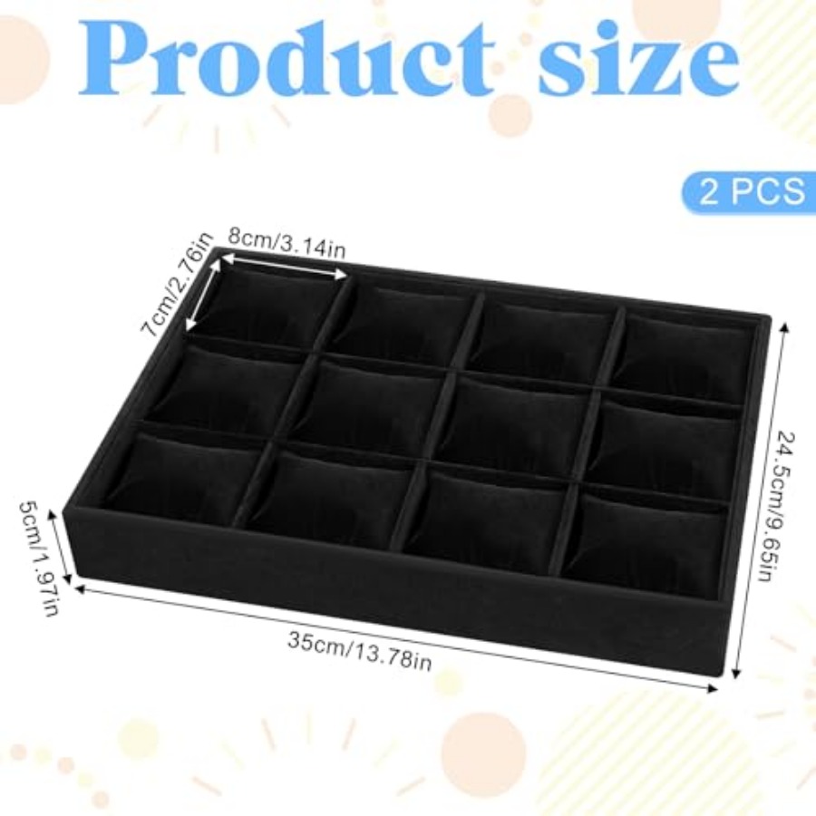 2 PCS Watch Tray, 12 Grid Watc - огляд і ціна Jewelry Bracelet Watches