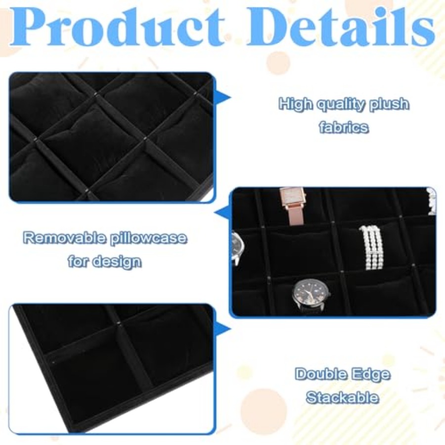 2 PCS Watch Tray, 12 Grid Watc - огляд і ціна Jewelry Bracelet Watches