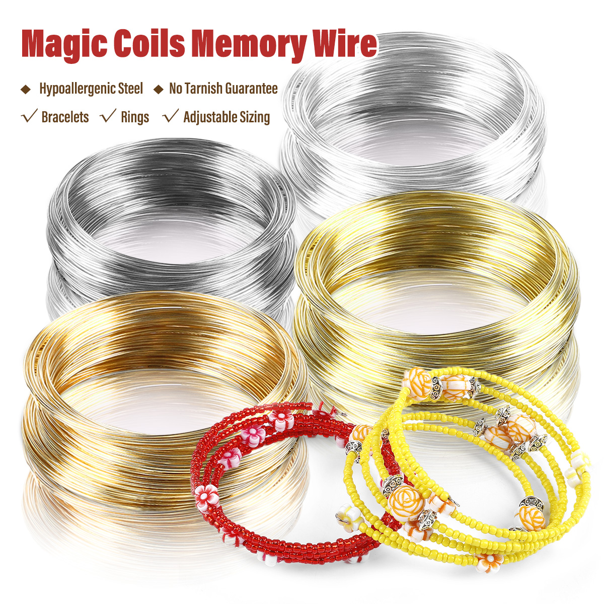 0.6mm Stainless Steel Memory W - огляд і ціна Gold Plated Ring