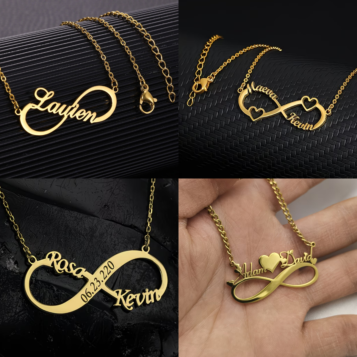 Custom Name Infinity Necklaces - огляд і ціна Engraved Name Necklace