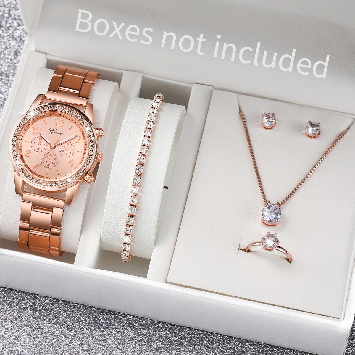 6PCS/Set Fashion Women's Quart - огляд і ціна Jewelry Watch Making