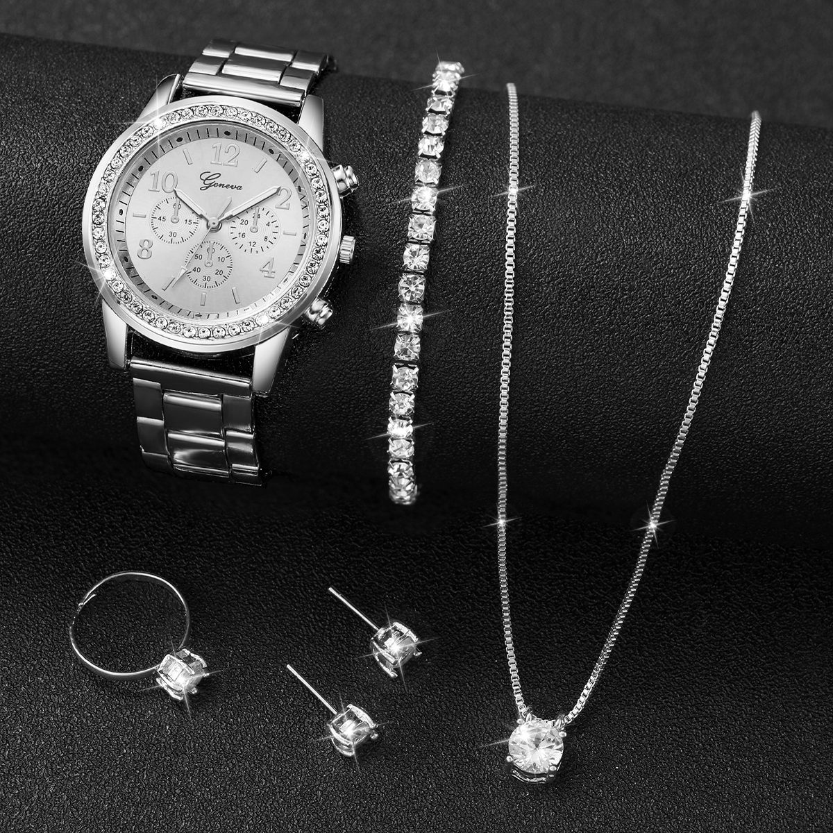 6PCS/Set Fashion Women's Quart - огляд і ціна Jewelry Watch Making