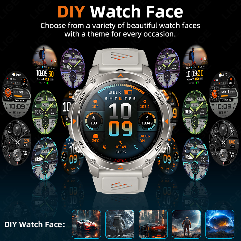 LIGE Rugged GPS Track Smart Wa - огляд і ціна Smartwatch