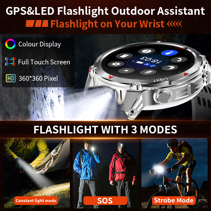 LIGE Rugged GPS Track Smart Wa - огляд і ціна Smartwatch
