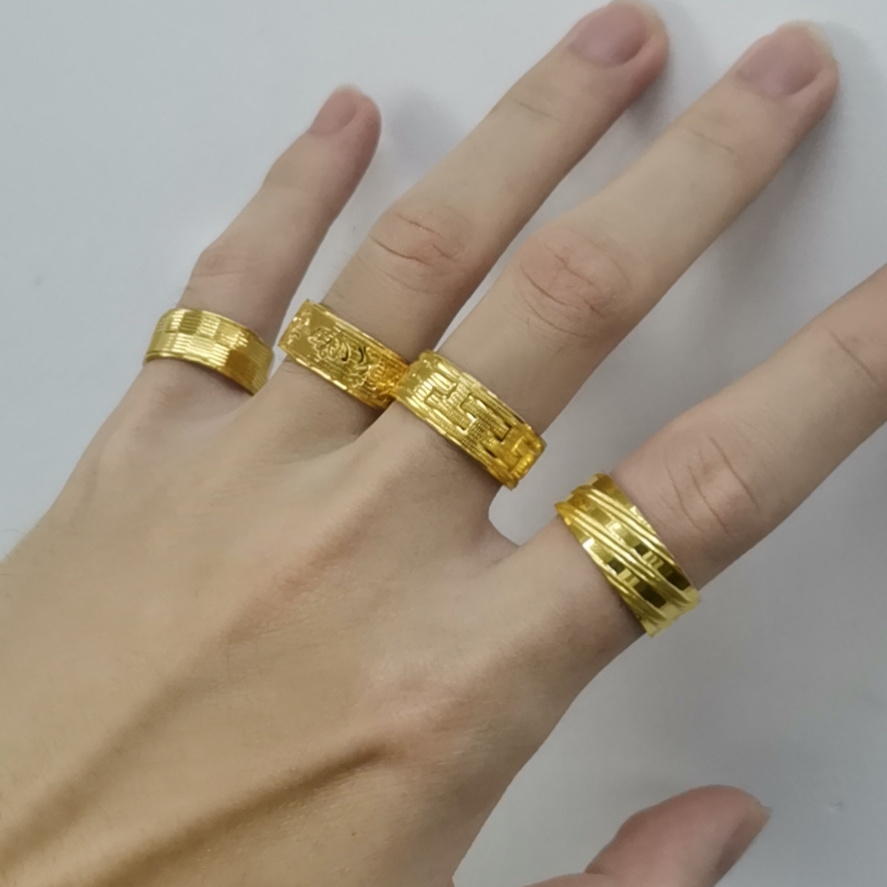 High Quality Korean Version Si - огляд і ціна Gold Plated Ring